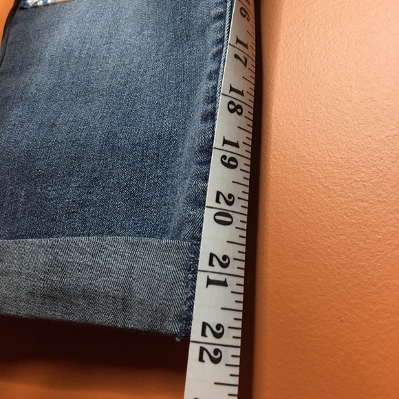 LOGO by Lori Goldstein Limited Edition Velvet Patchwork Jeans Medium Wash 8P - Picture 10 of 12